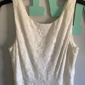 White lace dress